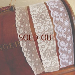 画像2: ■お得セット■1900年代初期〜アンティークはぎれレース1954　※お花3種※　 (2)