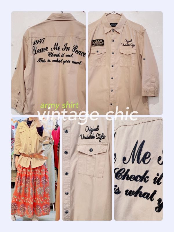 ■ご予約品■　Vintage　 ミリタリーシャツ (メンズ)　